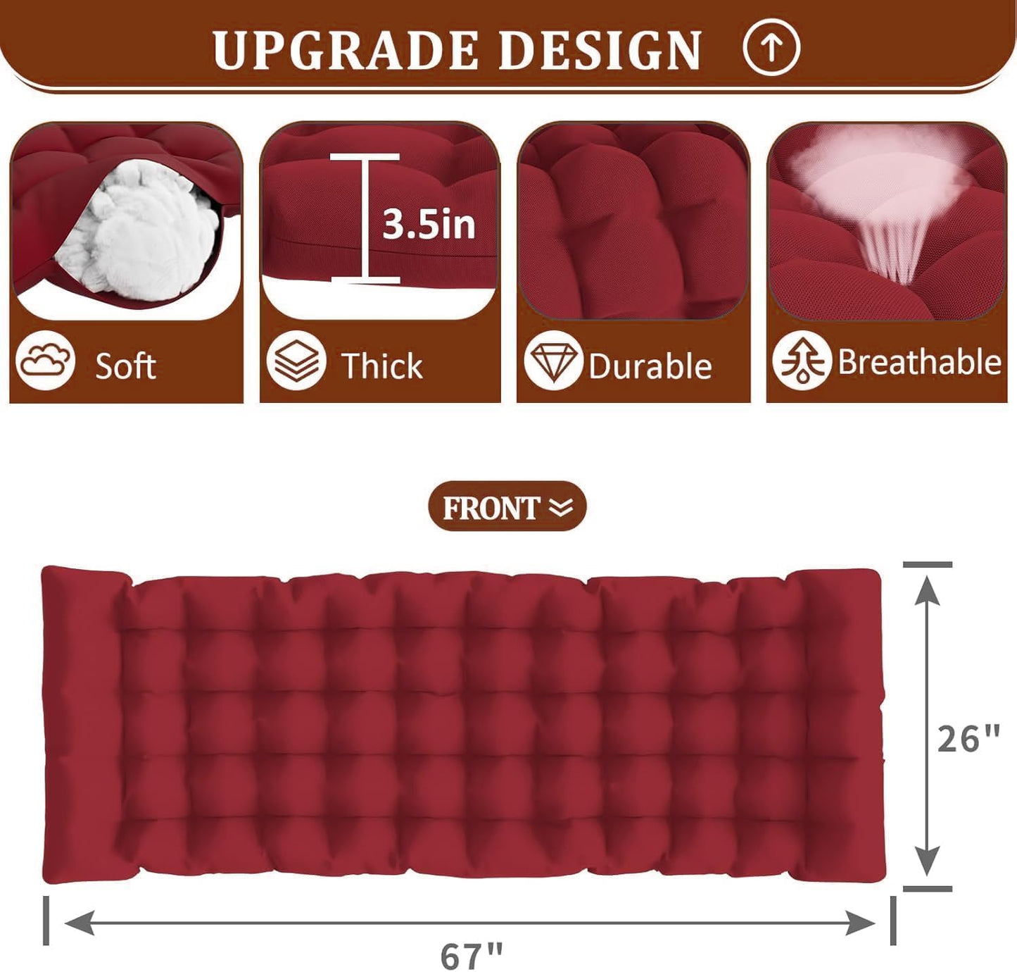 Amopatio Oversized Zero Gravity Chair with Cushion 33''W Folding Patio Reclining Camping Lounge Chair with Cup Holder,Headrest,Footrest for Outdoor Indoor