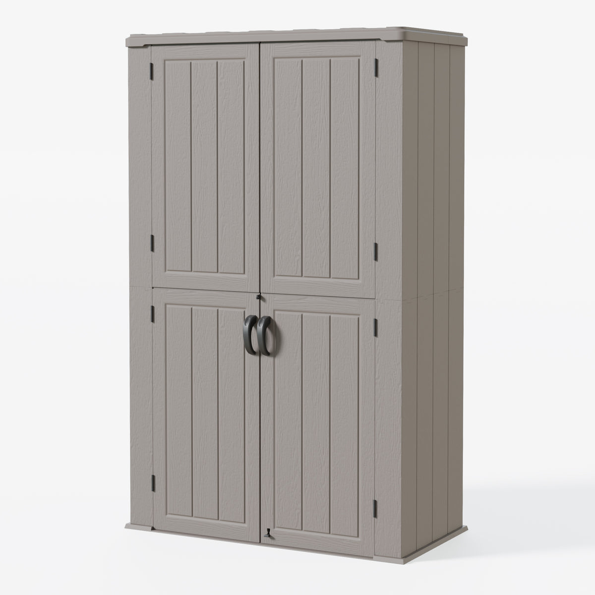 Amopatio Outdoor Storage Shed, 79 Cu.Ft Vertical Storage Shed, Brown