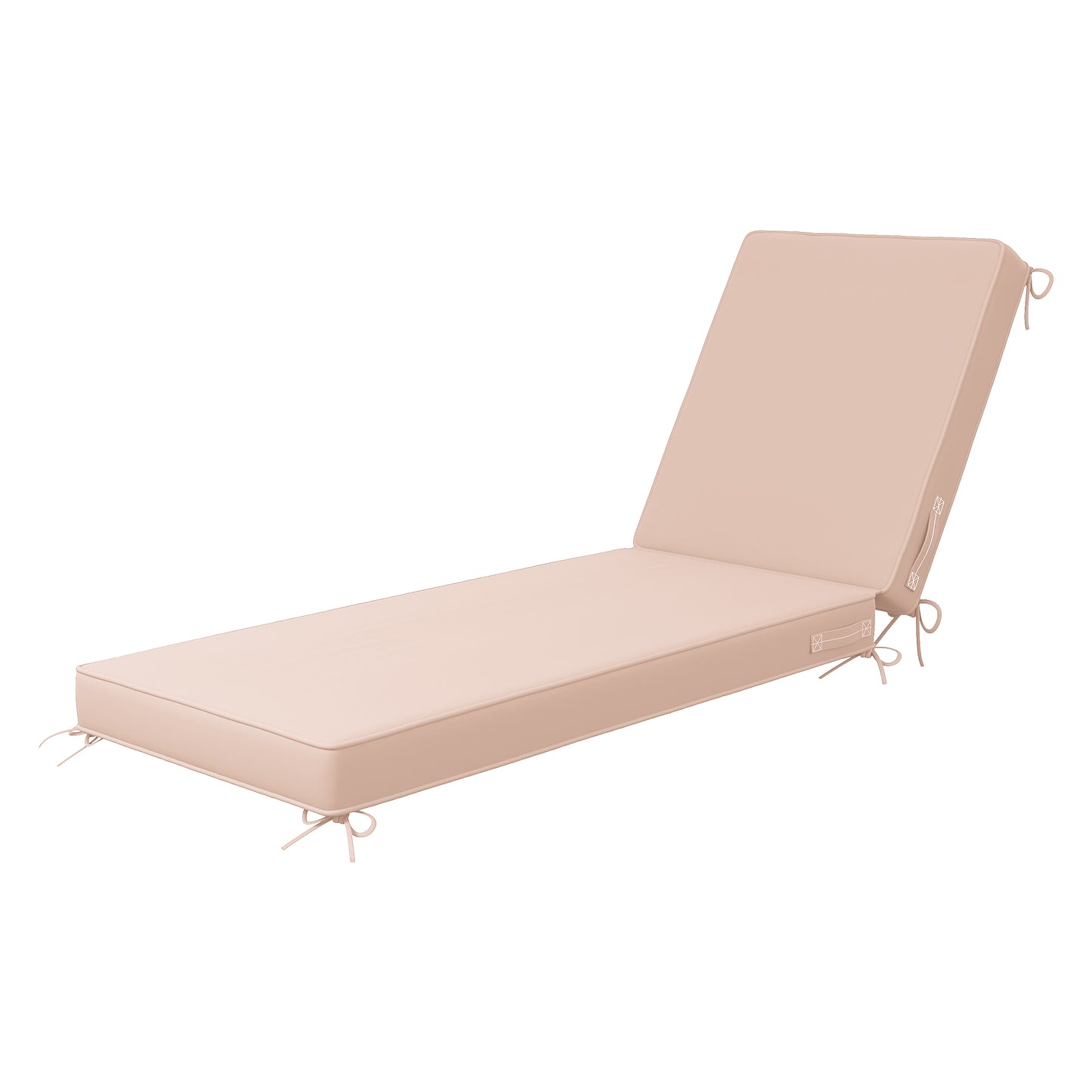 AmopatioOutdoor Chaise Lounge Cushions, Patio Furniture Cushions Non-Slip with Waterproof and Fade Resistant Cover, Removable Pool Lounge Chair Cushion for Poolside,Deck,Backyard,71.6x21x4 Inch,Khaki