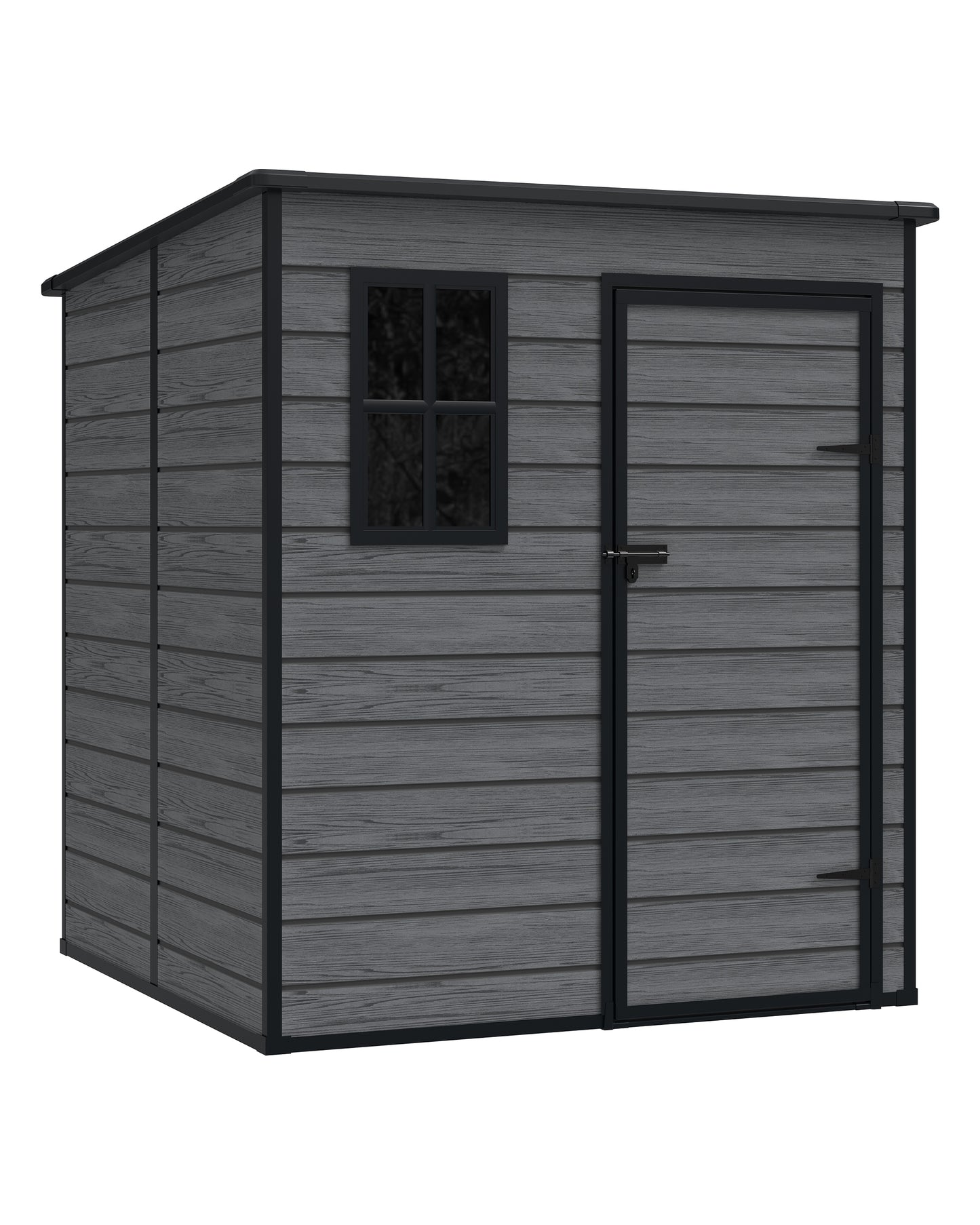 Amopatio Resin Outdoor Storage Shed 6x6FT