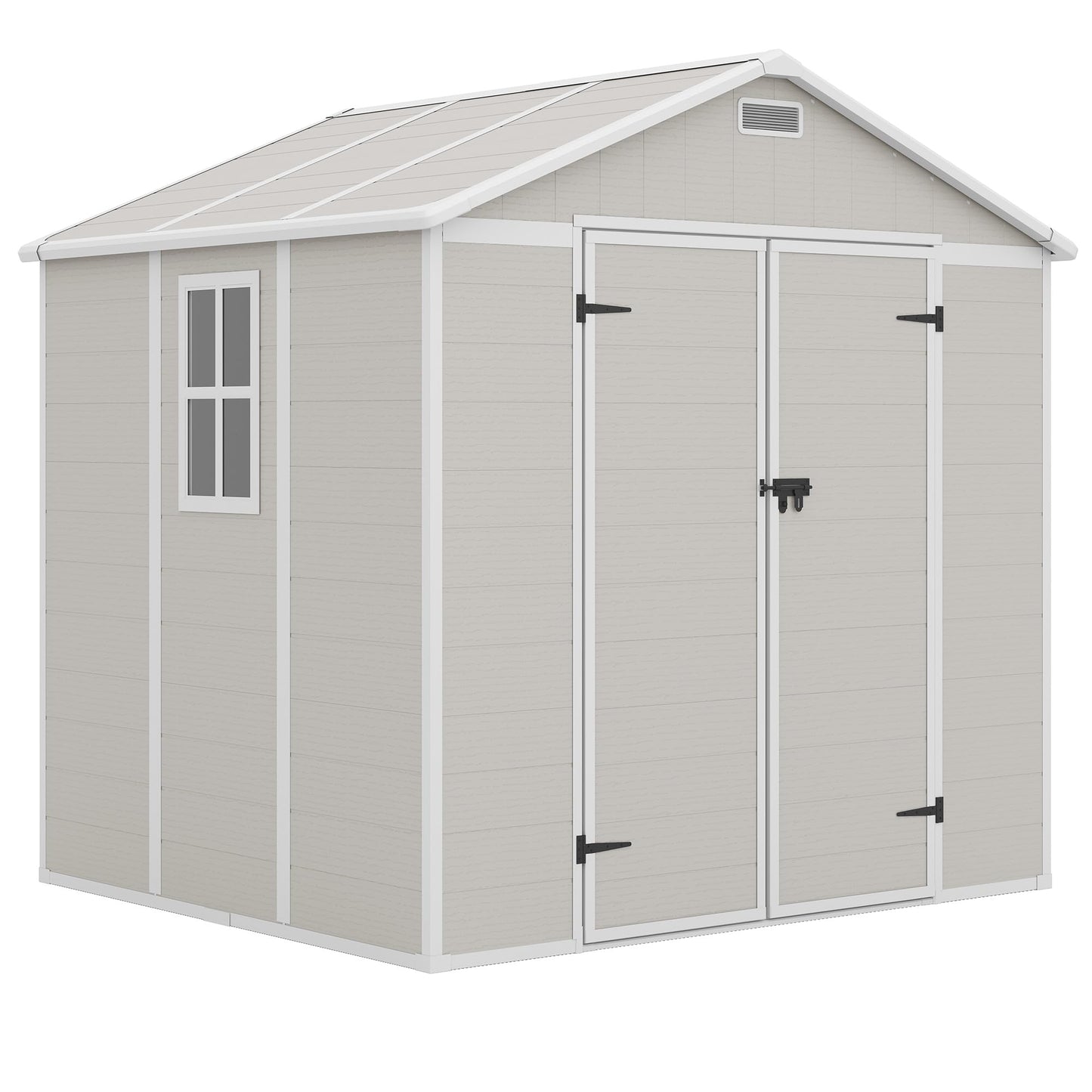 Amopatio Resin Outdoor Storage Shed 6x8FT