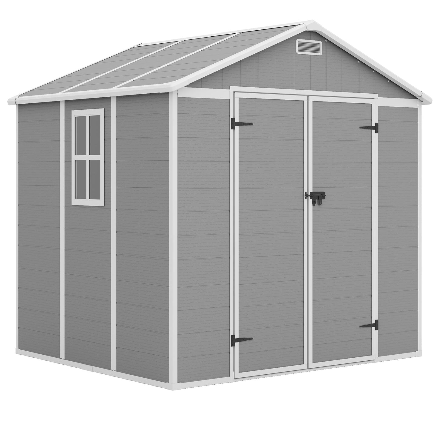 Amopatio Resin Outdoor Storage Shed 6x8FT