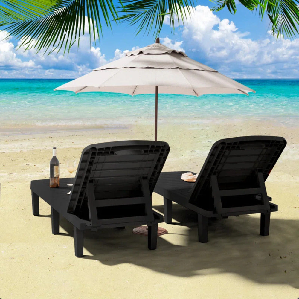 Outdoor Lounge Chairs 2PCS