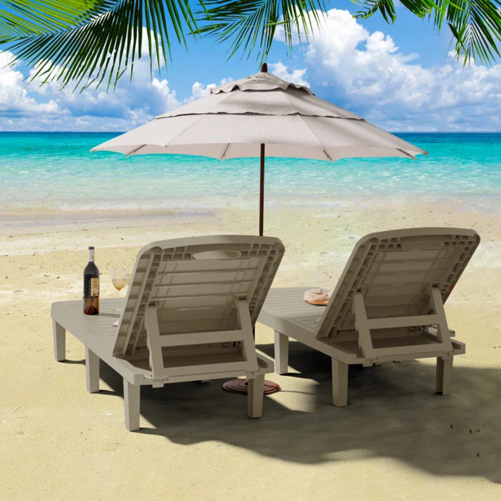 Outdoor Lounge Chairs 2PCS