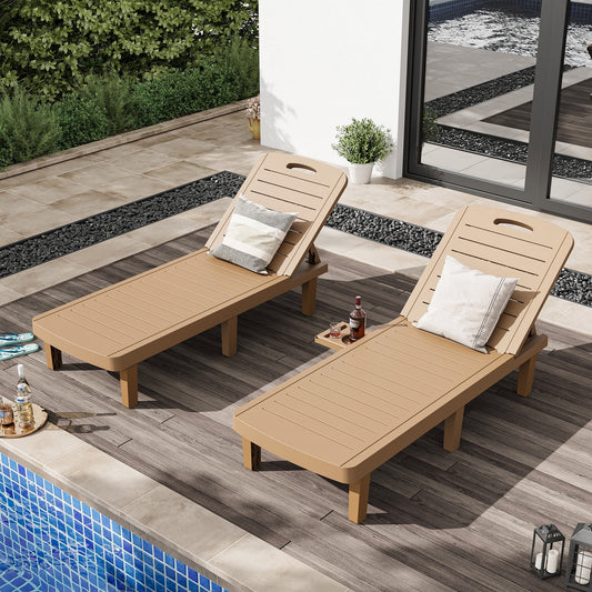 Outdoor Lounge ChaOutdoor Lounge Chairs 2PCSirs 2PCS